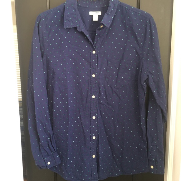 Women’s Old Navy polka dot button down - Picture 5 of 6
